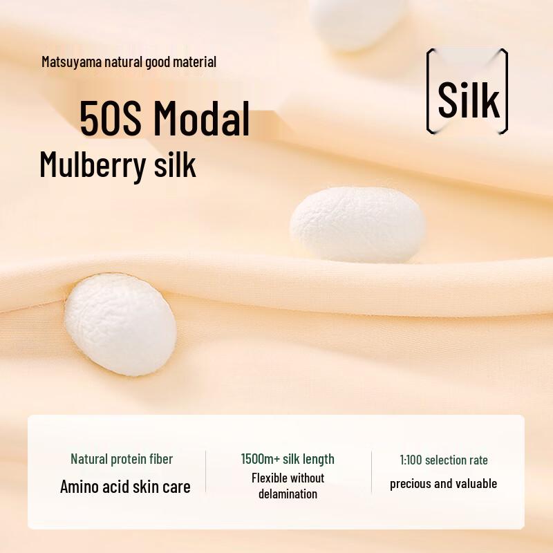 Songshan Cotton Shop Women's Silky Seamless Antibacterial Underwear 3-Pack