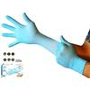 DISPOSABLE GLOVES - FRANZ MENSCH - SAFE FIT - Blue Nitrile - Size XL (9-10) - Without Powder