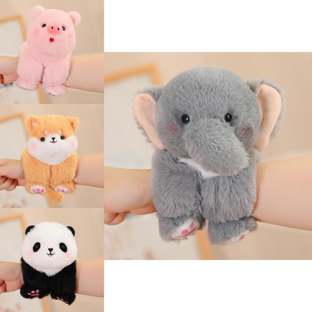 Adorable Plush Animal Hand Ring Dolls Featuring Panda Tiger Bunny And More For Kids