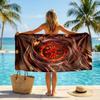 Eintracht Frankfurt Fußball Strandtuch Weiches Mikrofaser-Sommertuch Schnelltrocknendes Saugfähiges Handtuch für Strand Schwimmbad Reisen