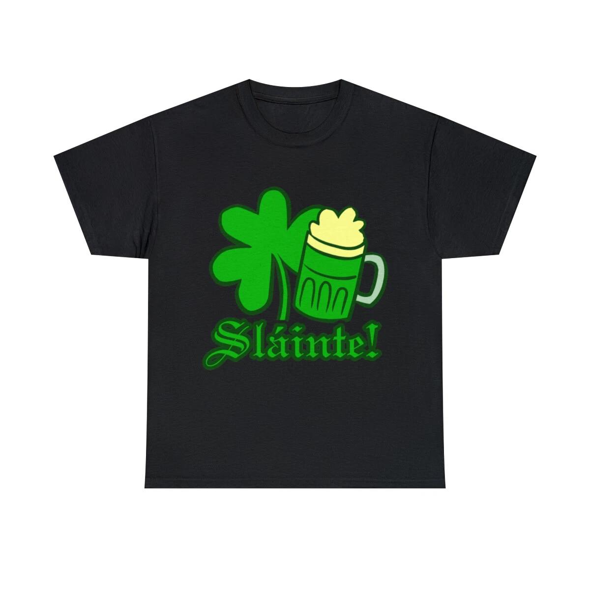 Slainte Cheers Graphic Tee Shirt, S-5XL XL