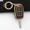 Fashion Tpu Auto Key Fob Cover Case Fit For Renault Kwid Traffic Symbol Sandero Logan Lodgy Dokker Dacia Duster 2 Buttons Protector Remote