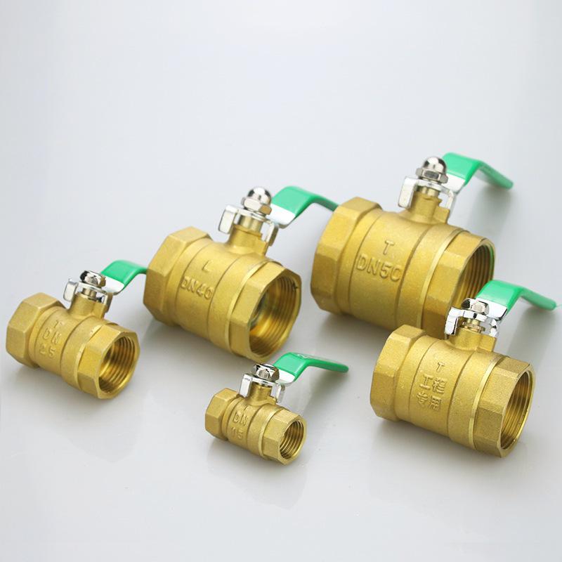 4-Point DN15 & 6-Point DN20 All-Copper Ball Valve, High-Temp Resistant, 1-Inch & 2-Inch, for Tap Water.