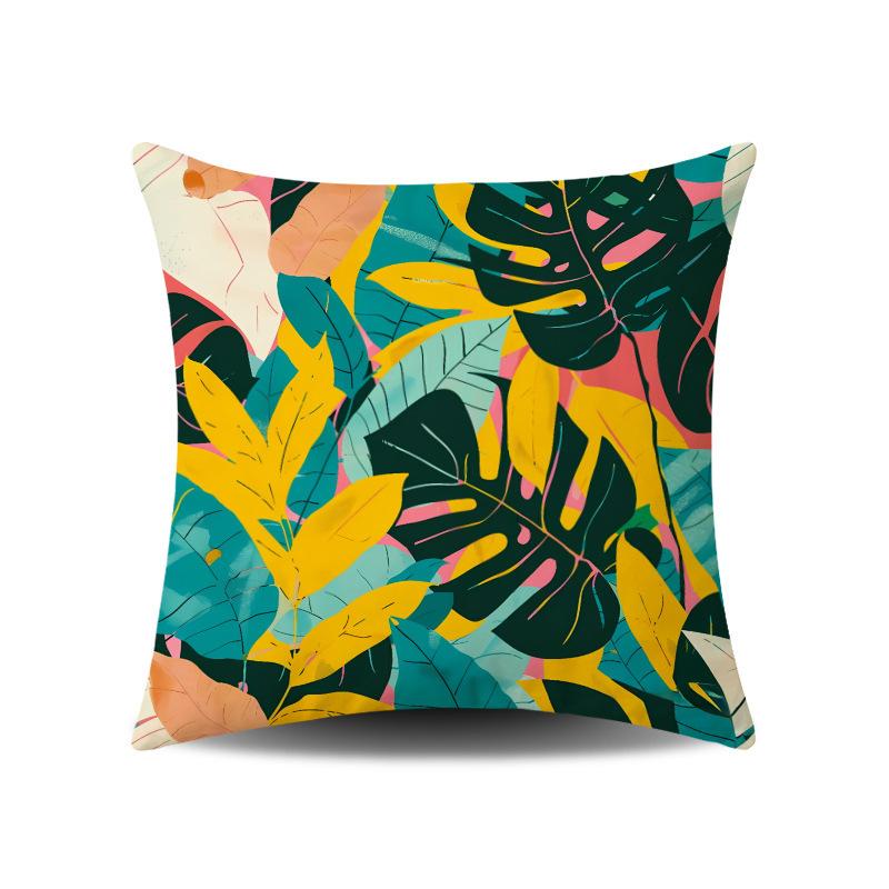 Sommer Tropische Pflanze Monstera Deliciosa Elemente Klein Frisch Heimdekoration Schlafzimmer Wohnzimmer Büro Kissen