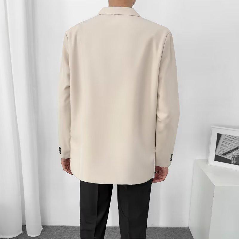 2024 Men's British Style Casual Blazer: Handsome, Lightly Mature, Spring/Autumn College Jacket