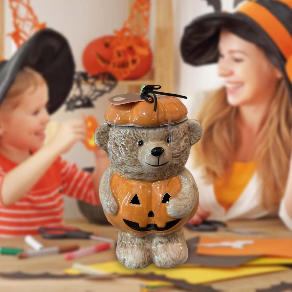 The Bear-shaped Cookie Jar Can Hold A Lot Of And Is Also Suitable As A Storage Box Or Decorative Item. It Has High Practicality.