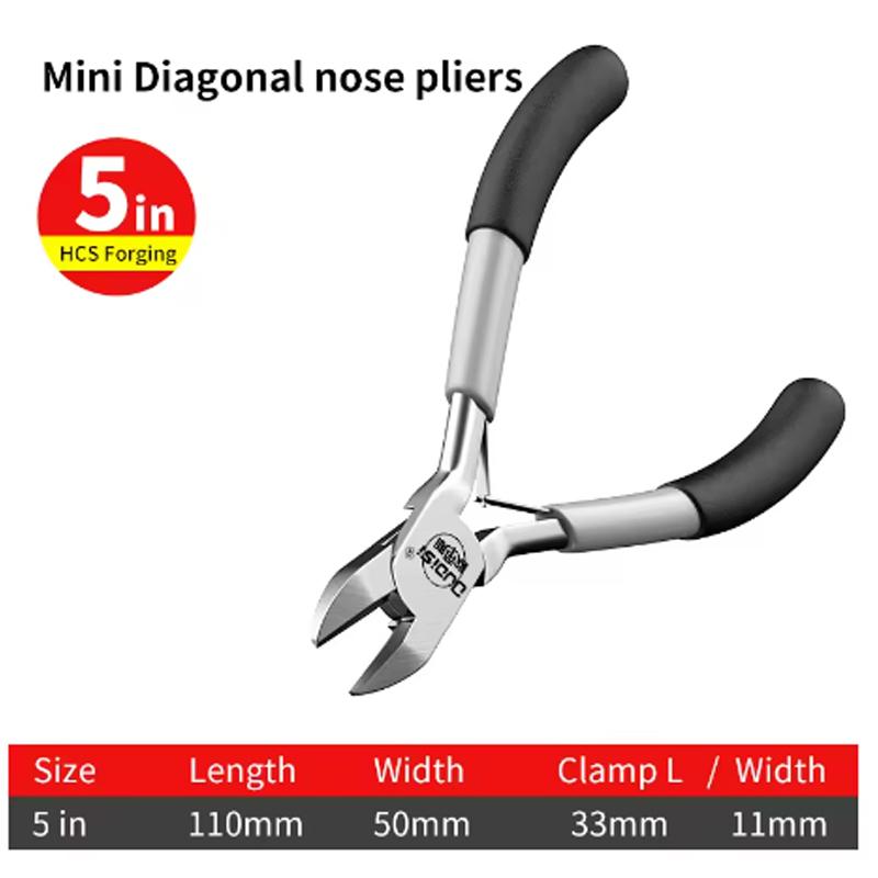 

1pcs Needle Nose Pliers 5.7 High Carbon Steel Tweezer Nose Pliers with Smooth Jaws Comfort Grip Handles for Jewelry Making