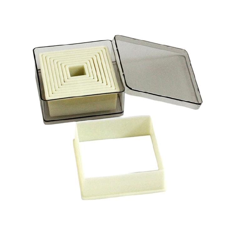 

Multipurpose Geometric Fondant Molds And Biscuit Cutter Plastic Cookie Cutting Rings Set With Storage Box Snacks Making