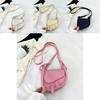 Stylish Black Beige Yellow Pink Green Pu Saddle Bag For Casual Daily Use