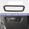 For BMW 3 Series G20 - 2024 Carbon Fiber Style Car Interior Headlight Switch Frame Cover Sticker Trim Decoration Sticker