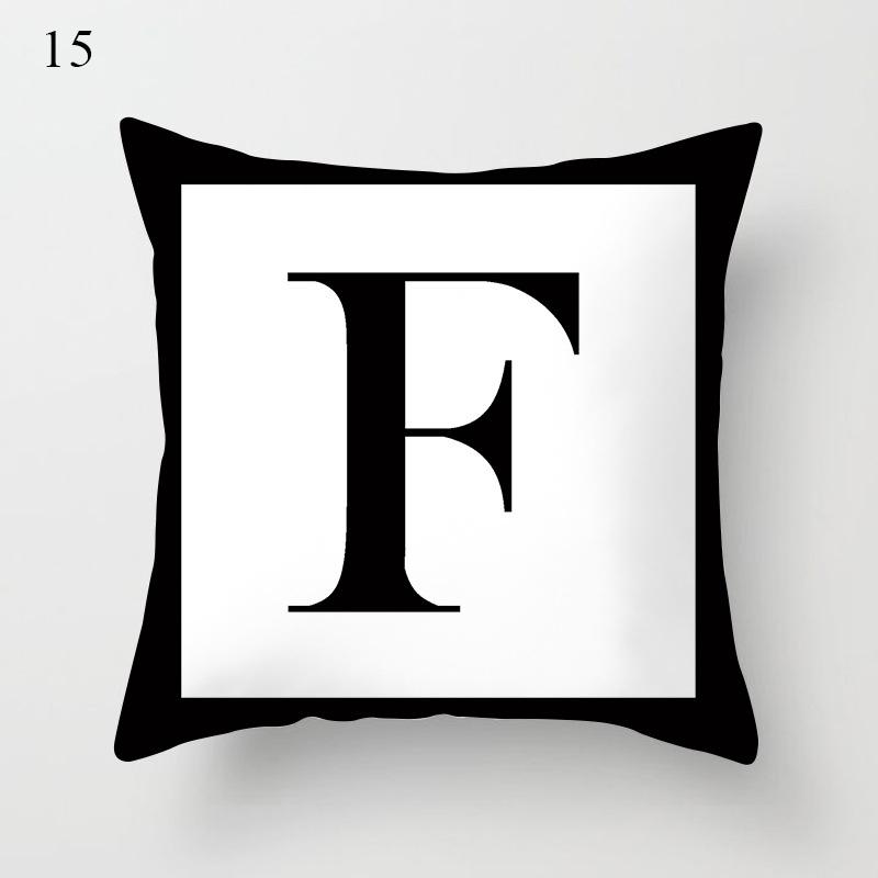

Домашний декор, серый наволочка с буквенным принтом, декоративная наволочка для домашнего дивана, гостиной, спальни, автомобиля, офиса, Cojines 40x40cm