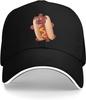 Hot Dog Puppy Cartoon Graphic Baseball Cap Polyester Adjustable Outdoor Golf Style