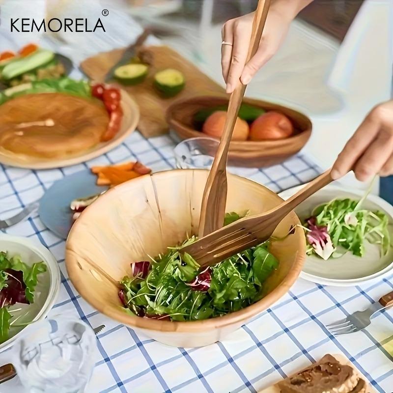 10PCS Natural Wooden Spoons –Kitchen Utensils for Stirring, Mixing & Serving – Durable Splinter-Free Wooden Spatulas & Ladles