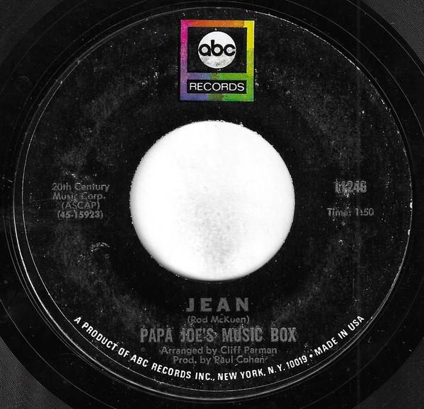

7inch Record PAPA JOE S MUSIC BOX - Jean 11246 ABC Records 1969 US Jazz Used