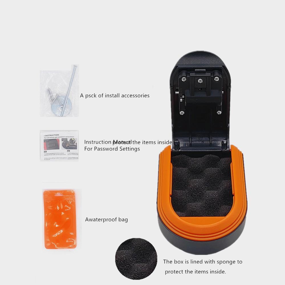 Portable Strong Magnetic Password Key Box, All Plastic Password Lock, Magnet Box, Outdoor Home Security Storage Password Box