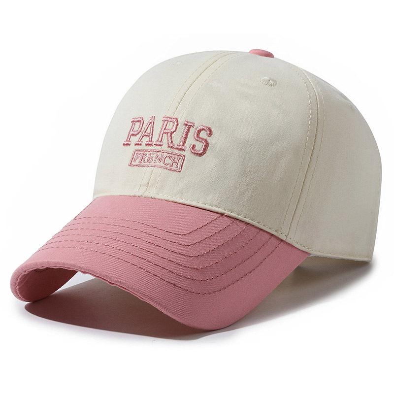 Șapcă de baseball de culoare contrastantă șapcă brodata cu litere de primăvară, toamnă, vară, în aer liber, pălărie sport pentru bărbați, pălărie cu protecție solară, șapcă Panama coadă de cal