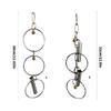Stainless Steel Bird Swing Toy For Small Parrots Safe Chewable Chain Perch With Metal Materials