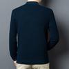 Fengxun Men's 100% Wool Thickened Half-Zip Sweater FXT6511