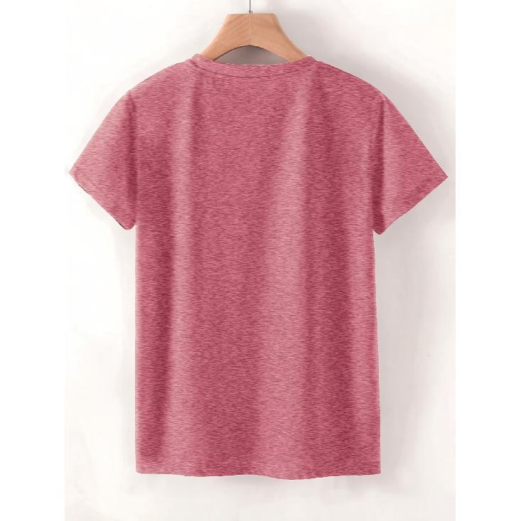 2026New women's short-sleeve shirt T Shirt Garland Highland Cow Print Elegant and versatile casual sports-style round-neck short-sleeve top for