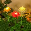 LED Solar Ball Chrysanthemum Lamp Outdoor Lawn Lamp Waterproof Camping Festival Lamp Garden Plug In Lamp
