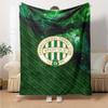 Ferencvárosi TC Flanelldecke mit Aufdruck Hohe Qualität Warm Gemütlich Decke für Alle Jahreszeiten Perfekt für Geschenke Heimdekoration