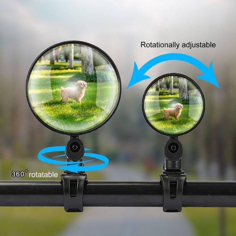 Universals Bike Mirror Adjustable Handlebar Rearview Mirror Handlebar Mount Mirror for Electric Bike Road Bicycles