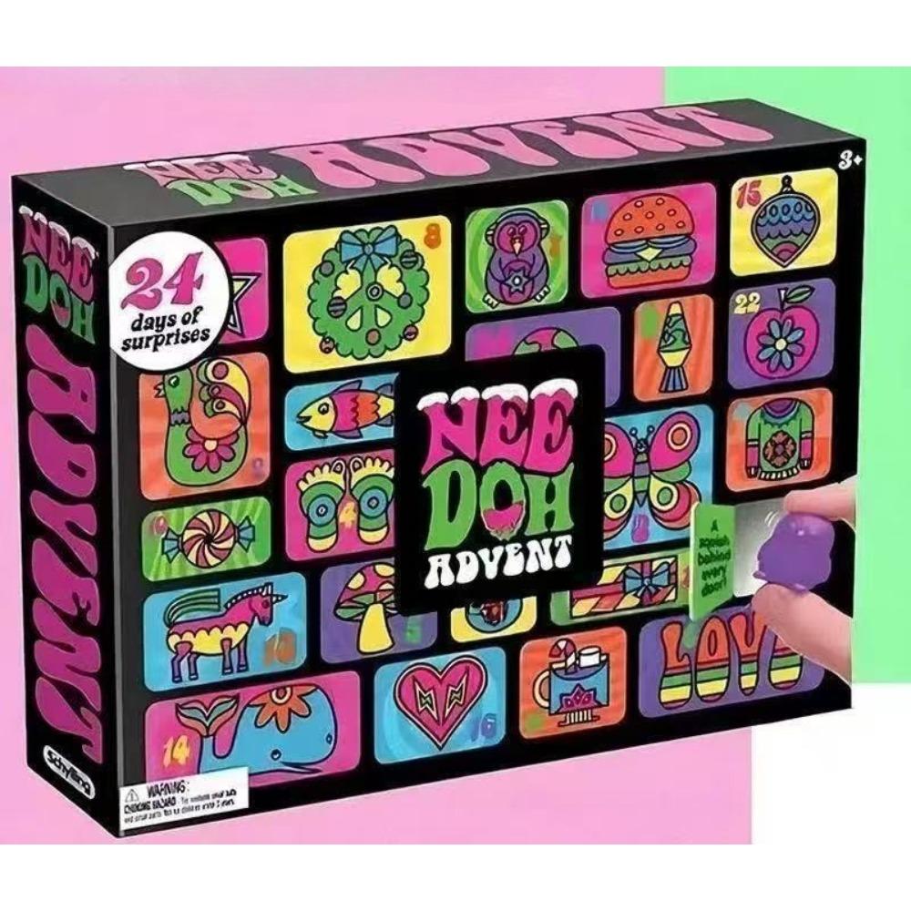 2026 Neuer Heißer Needoh Adventskalender Geschenk Für Kinder 24 Tage Countdown Neujahr Familie Freunde Blind Box Party Spielzeug Geschenk
