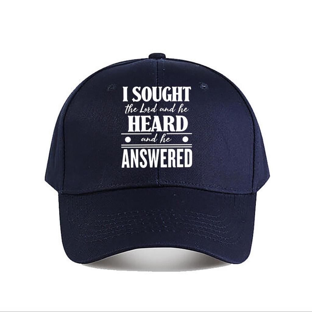 Inspirational Religious Quote Vinyl Sticker Baseball Cap Fashion Unisex Sunhat Womens Outdoor Sports