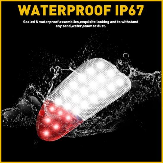 2Pcs 24-LED Panel Door Courtesy Interior Light For Lamp Ford 1997-2003 F150 F250