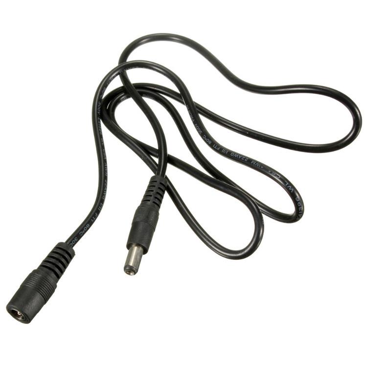 5A Pure Copper DC 5521 Male to Female Extension Cable, 1-5 Meters, for Monitor Power Supply