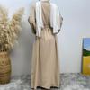 12-Color Slim Fit Long Sleeve Cardigan with Pockets - Casual Muslim Robe Style 1876