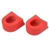 2Pcs Silicone Fixed Gear Bicycle Crank Cover MTB Crank Arm Sleeve Cover Protective CaseRed