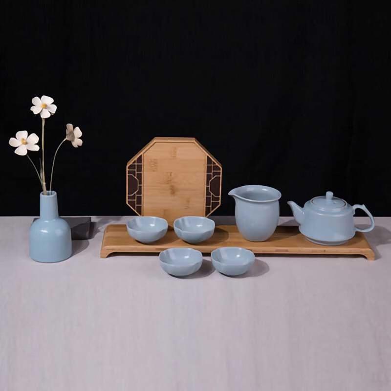 Chinese Ceramic Tea Set - Jin Shang Tian Hua