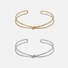Youngglow Silver925 Knot Bangle Bracelet (2color)