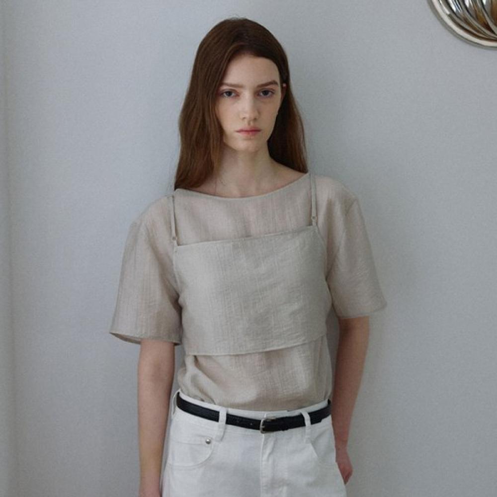 On On Layered Sheer Blouse New6mb517