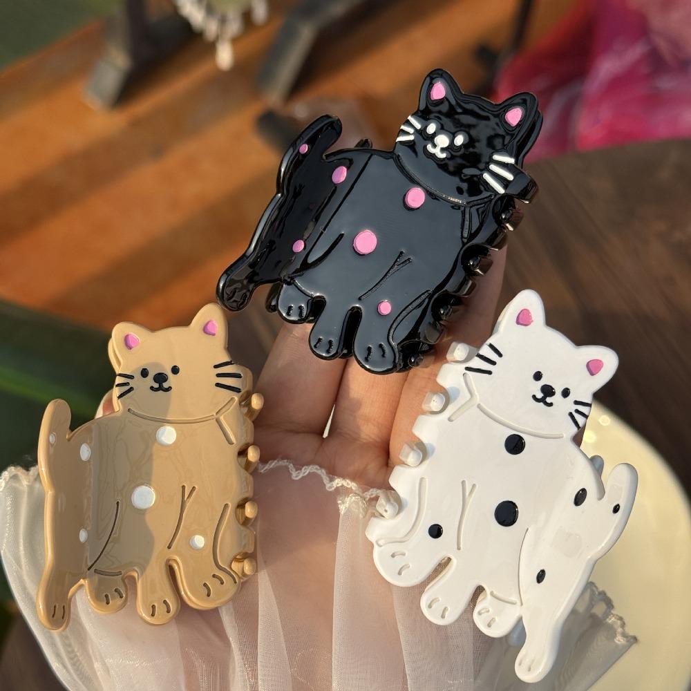 Acetic Acid Acetate Cat Hair Claw Bow Animal Hair Clip Fashion Chick Shark Clip Friends