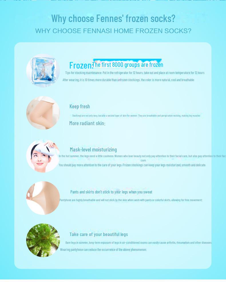 Fenna Women's 10D Core-Spun Silk Thin Pantyhose for Spring and Summer