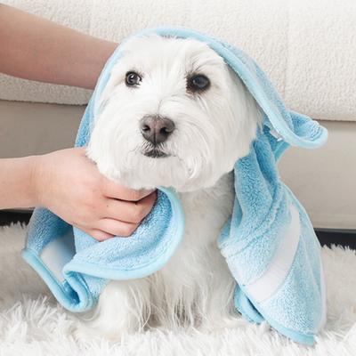 Bath Wrap Super Absorbent Dog Bunny Ears Towel with Fast Drying Hooded Pet Robe