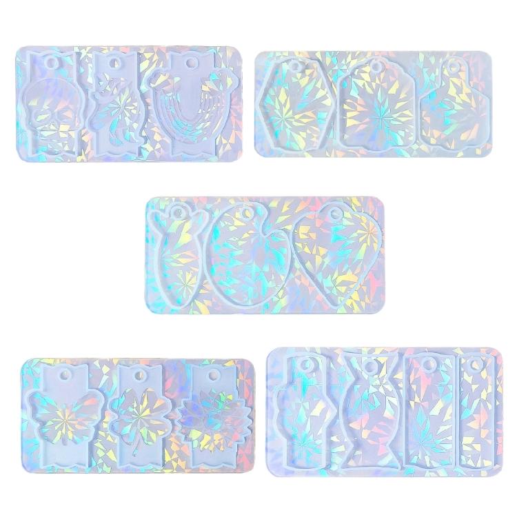 Silicone Mold Epoxy Resin Molds Casting Molds with Hole for DIY Name Plate Molds