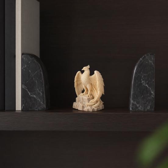 Rising Phoenix Rebirth Statue, 3D Printed PLA Sculpture with Matte Finish, Home Decor for Desk & Bookshelf, Symbol of Renewal & Strength, Unique Gift