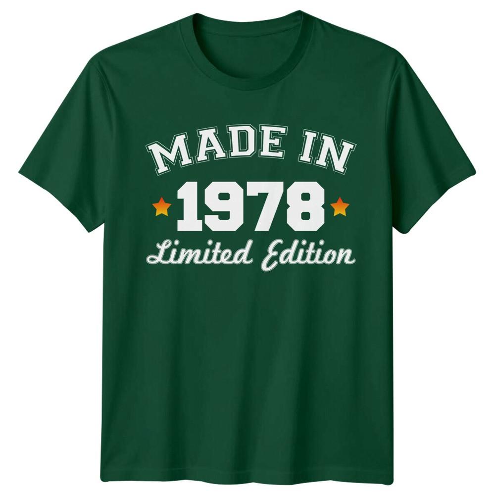 Made In 1978 Unisexs T Shirt 48th Birthday Gift Vintage Limited Edition S