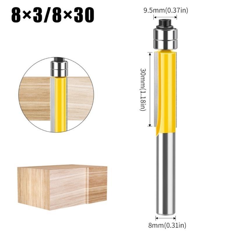 J0MC Multifunctional 8mm Shank End Mill 45# Steel Router Bit For Engraving Machines Trimmers And Routers