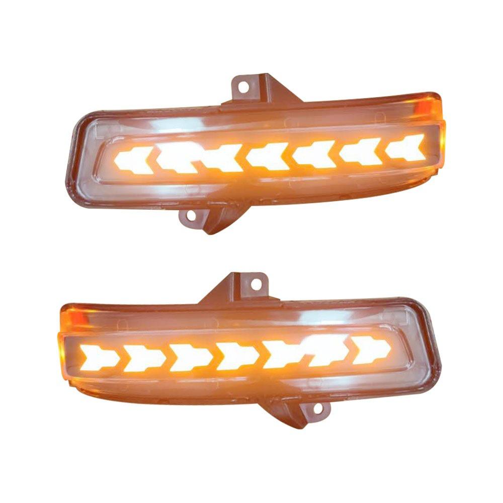 Suzuki Jimny 2019-2020 Rearview Mirror Sequential Turn Signals with Puddle and Daytime Running Lights.