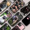 Cute Black Pug Dog Magnetic Phone Case For APPLE iPhone 17 Air 16 14 13 12 Pro Max 15 Plus Wireless Charge With MagSafe Cover