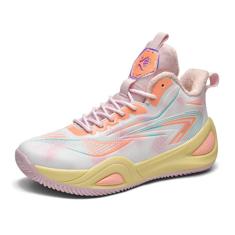 New Basketball Shoes Men's Shoes Fleece Thermal Sneakers Professional Shoes Actual Combat Cement Wear-resistant Men's Sports Shoes Men's