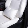 For Tesla Model 3 Y S X Car Seat Headrest Neck Pillow Cushion Suede Comfortable Headrest Lumbar Support Black/White