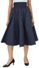 Bimba Smocked Elastic High Waist Cotton Skirt With Pockets A-line Skirts