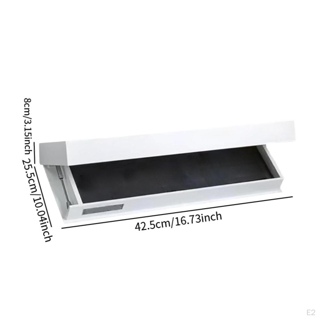 Float Shelves for Wall Flap Concealed Compartment Storage Rack Holder Bathroom Nursery