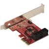 StarTech Carte PCI Express SATA 4 Ports - Controleur PCIe SATA - ASM1166 Non-Raid - Convertisseur PCI Express 3.0 Vers