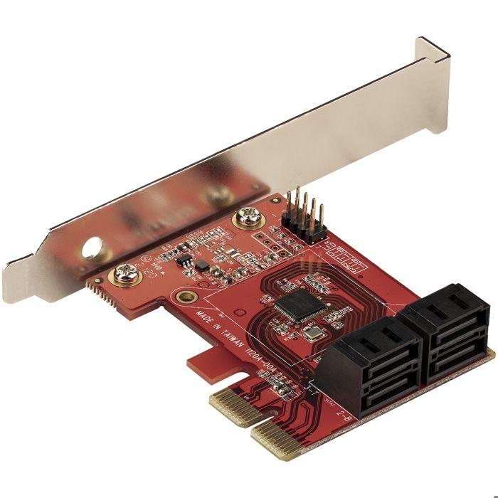 StarTech Carte PCI Express SATA 4 Ports - Controleur PCIe SATA - ASM1166 Non-Raid - Convertisseur PCI Express 3.0 Vers